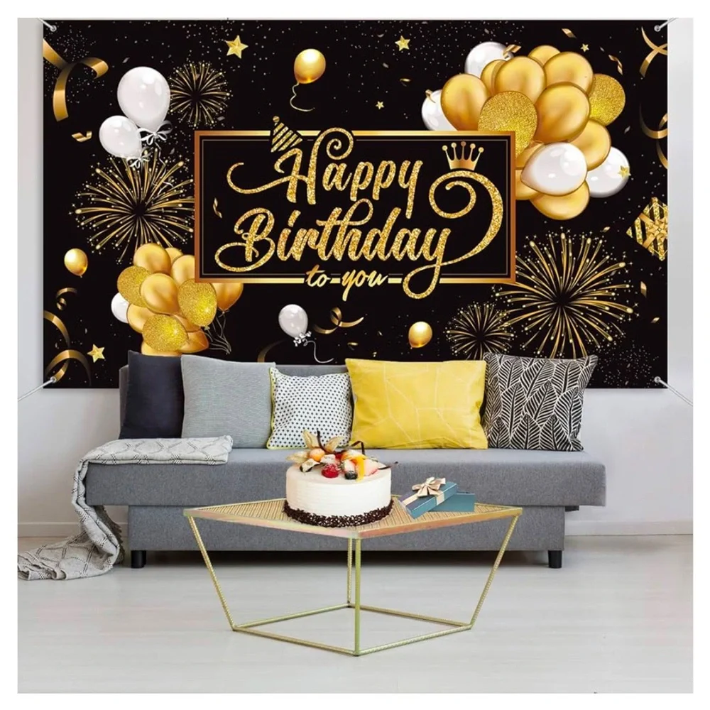 Happy Birthday to you, 4 x 6, new,Backdrop Banner Sign Poster Large Fabric